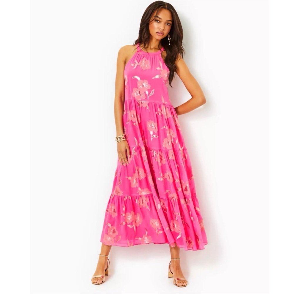 NWOT Lilly Pulitzer Beccalyn Halter Maxi Dress